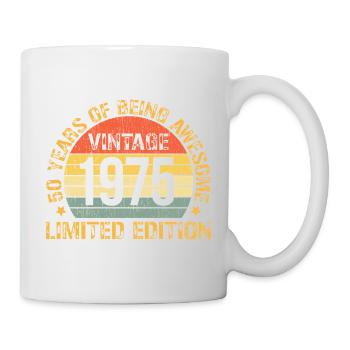 Vintage 1975 Limitierte Ausgabe - Tasse - Weiß - Rechts