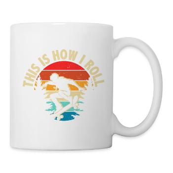 This Is How I Roll Skateboard - Tasse - Weiß - Rechts