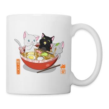 Mignonne chemise ramen des chats otaku - Mug blanc - blanc - Droite