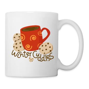 Tasse heiße Schokolade mit Keksen - Tasse - Weiß - Rechts