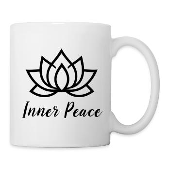Inner Peace Lotus Yoga T-Shirt - Tasse - Weiß - Rechts