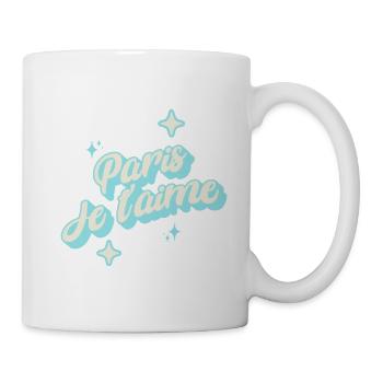 Paris I Love You - Himmelblau - Tasse - Weiß - Rechts