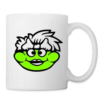 grenouille femme joli crapaud drôle fille féminine - Mug blanc - blanc - Droite
