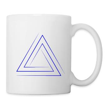 Geometric triangular nesting - Mug - white - Right