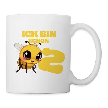 Abeille - J’ai déjà 2 ans - Mug blanc - blanc - Droite