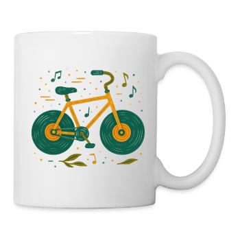 Melodic Vintage Bicycle Doodle - Mug - white - Right
