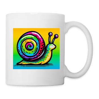 Escargot - Mug blanc - blanc - Droite