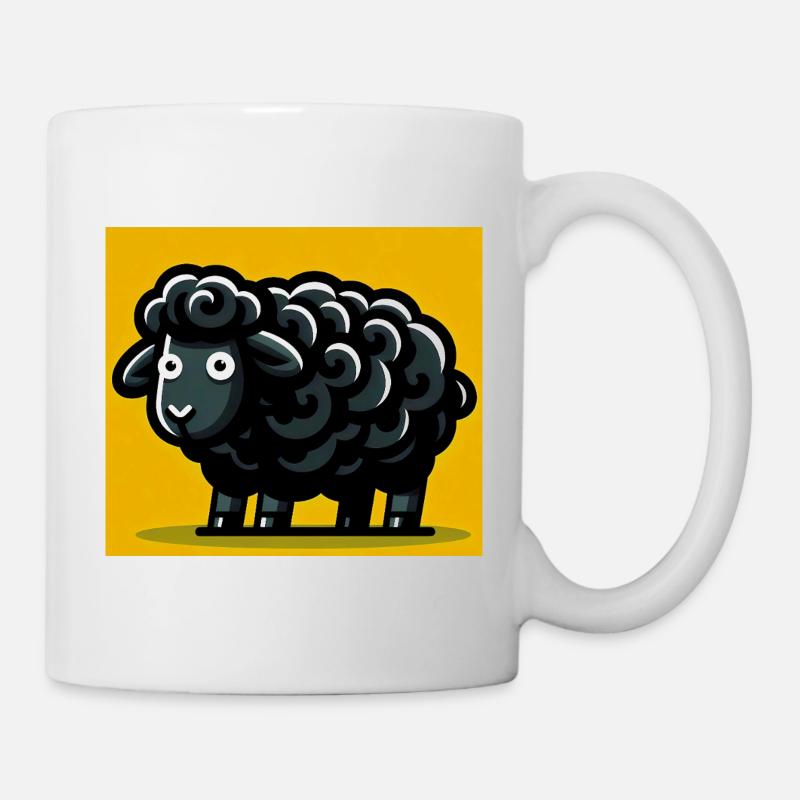 Schwarzes Schaf - Tasse - Weiß