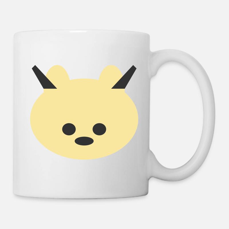 Icône câline d’ours cornu - Mug blanc - blanc