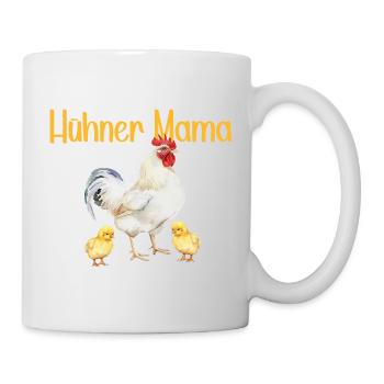 Hühner Mama Muttertag Mutterschaft Mama Elternteil - Tasse - Weiß - Rechts