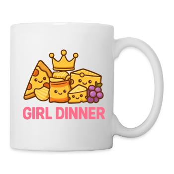Girl Dinner - Tasse - Weiß - Rechts
