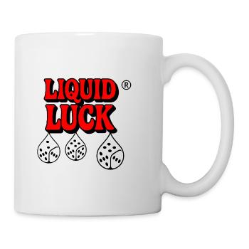 Flüssige Glückswürfel Tropfen - Tasse - Weiß - Rechts