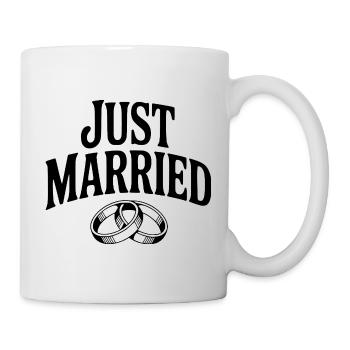 Juste marié - Mug blanc - blanc - Droite
