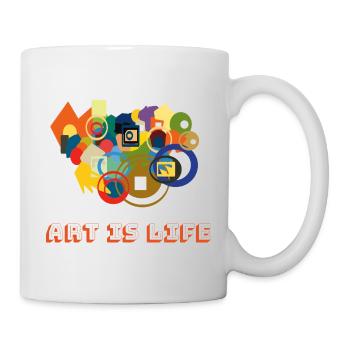 Art is Life – Colour Rush - Mug - white - Right
