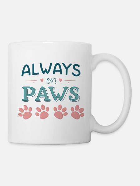 Immer auf den Beinen - Tasse - Weiß