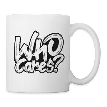 Qui s'en fiche ? - Mug blanc - blanc - Droite