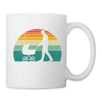 Soon dad SO I ROLL MERRILY - Mug - white - Right