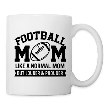 Proud Football Mom American Football - Mug - white - Right