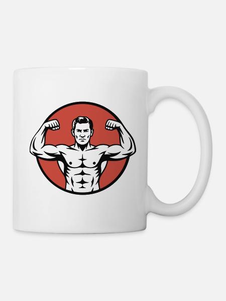 Vintage Strongman - Mug - white