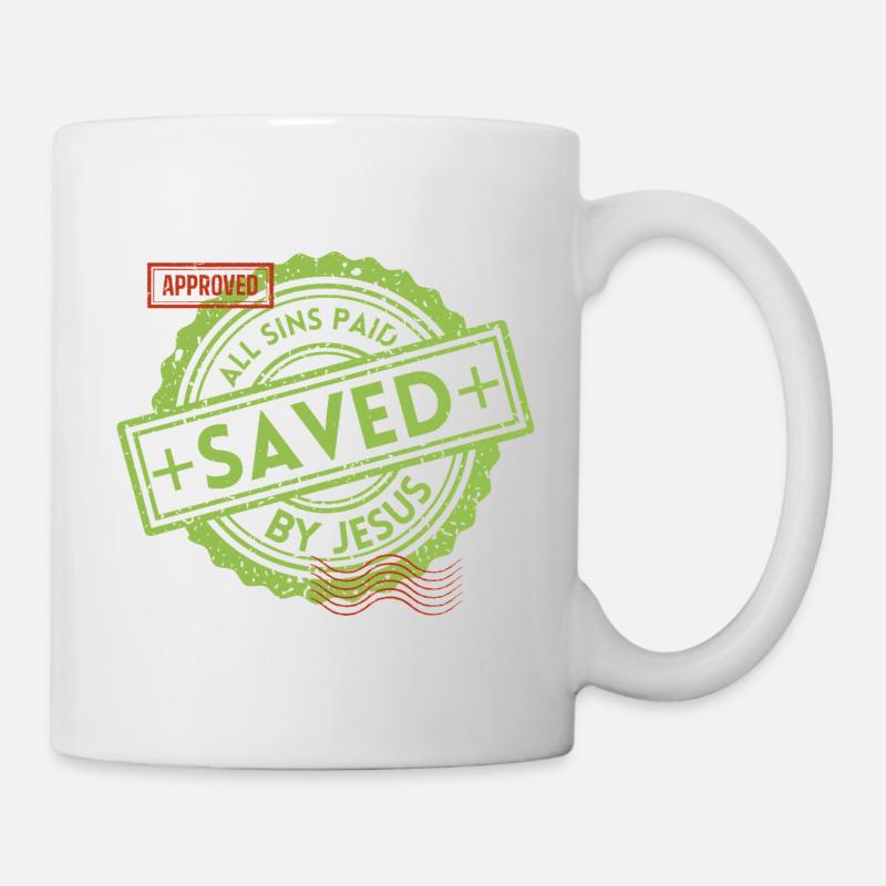 SAVED_Green_1 - Tasse - Weiß