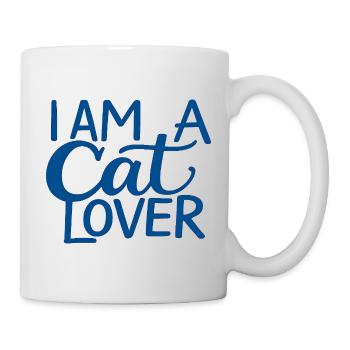 Ich bin ein Katzenliebhaber - Tasse - Weiß - Rechts