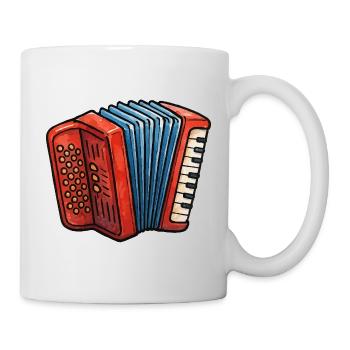 Akkordeon Farbspiel Retro - Tasse - Weiß - Rechts
