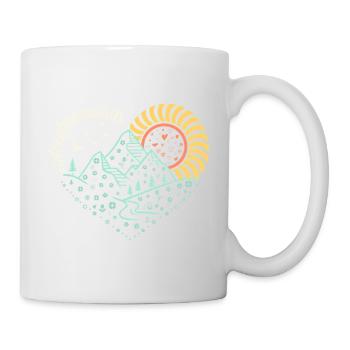 Adventure Awaits – Glowing Night-Hike Vibe - Mug - white - Right