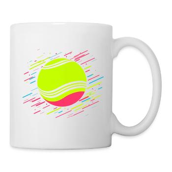 Tennisball Retrowave - Tasse - Weiß - Rechts