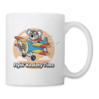 Koala Fliegerabenteuer - Tasse - Weiß - Rechts