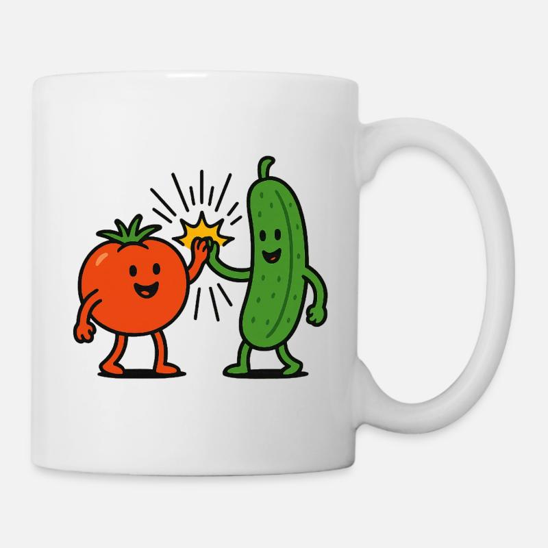 Veggie Bros - Tasse - Weiß