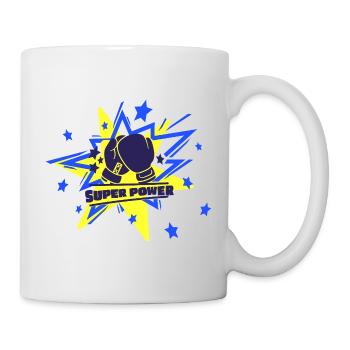Super Power - Fighter Fighter - You Can Do It - Mug - white - Right