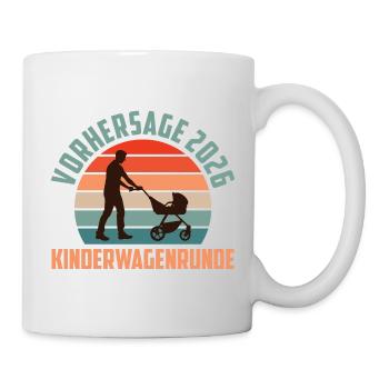 Father-to-be PREDICTION 2026 STROLLER - Mug - white - Right