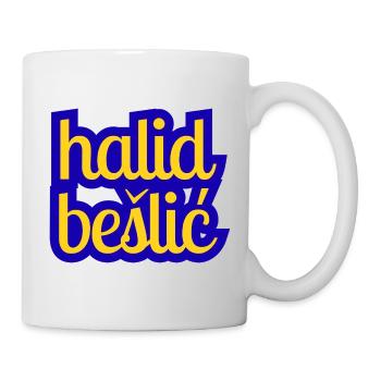 Halid Bešlić - Design in blue yellow - Mug - white - Right