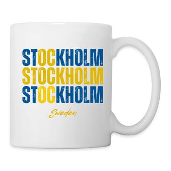 Stockholm, Schweden, stolzer Schwede - Tasse - Weiß - Rechts