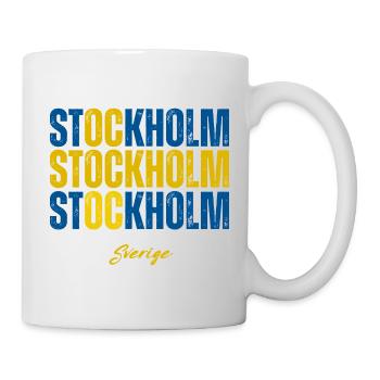 Stockholm, Schweden, schwedischer Stolz - Tasse - Weiß - Rechts