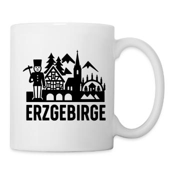 Silhouette typique des Monts Métallifères - Mug blanc - blanc - Droite