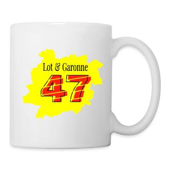 Map Lot et Garonne 47 - Mug - white - Right