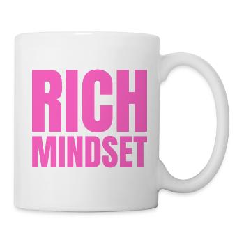 Rich Mindset, Motivation, Success, Attitude - Mug - white - Right