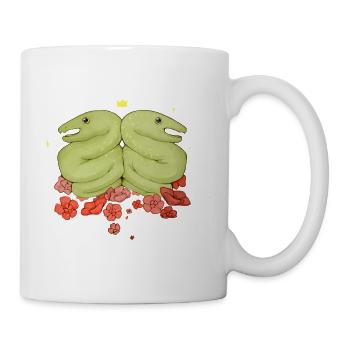 Twin halls in the flower circle - Mug - white - Right