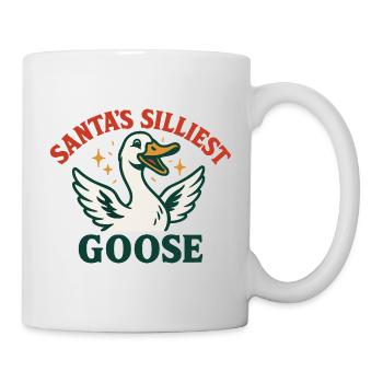 Die albernste Gans des Weihnachtsmanns Weihnachten Lustig - Tasse - Weiß - Rechts