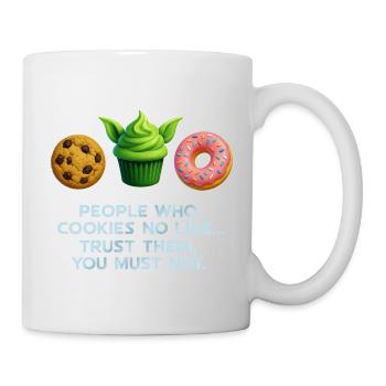 Funny Cookie Donut Muffin Shirt for Sweet Lovers - Mug - white - Right