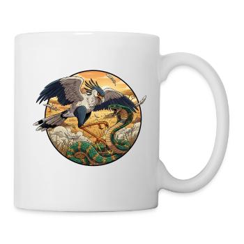 Secretary vs Snake in the Evening Light - Mug - white - Right