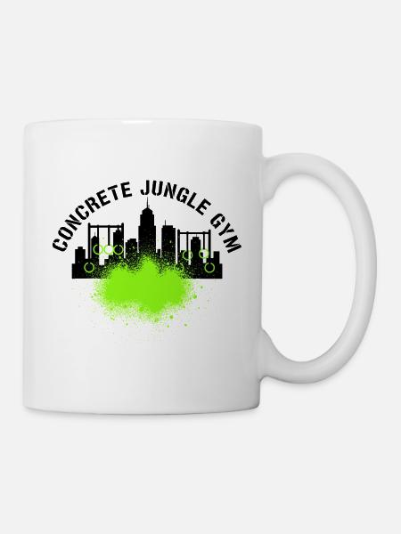 Concrete Jungle GYM - Tasse - Weiß
