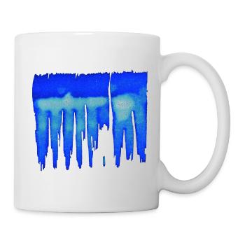 Abstract - Blue Background - Mug - white - Right