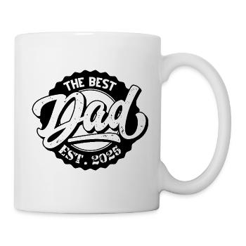 The Best Dad EST 2025 - Tasse - Weiß - Rechts