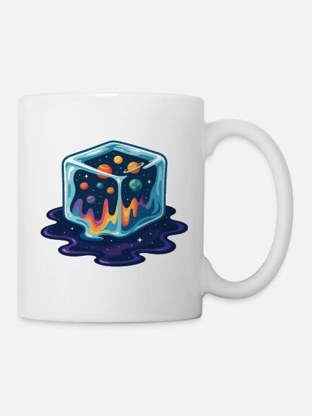 Kosmische Eiswürfel-Galaxie - Tasse - Weiß