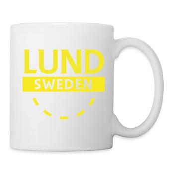 Lund, Schweden, Stadtlogo - Tasse - Weiß - Rechts