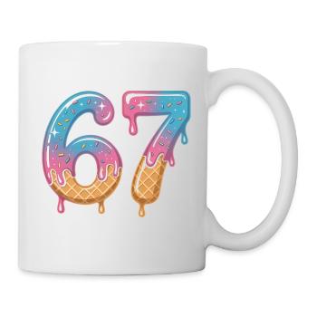 67 Eiscreme Tropfen - Tasse - Weiß - Rechts