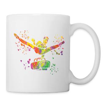 artistic gymnastics pommel horse gymnast - Mug - white - Right