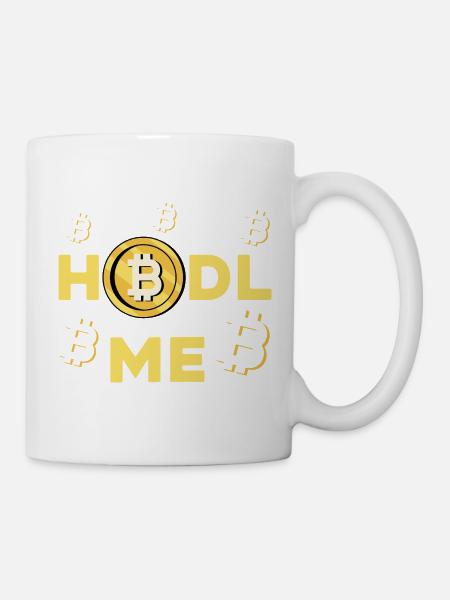 HODL ME Bitcoin Logo - Tasse - Weiß